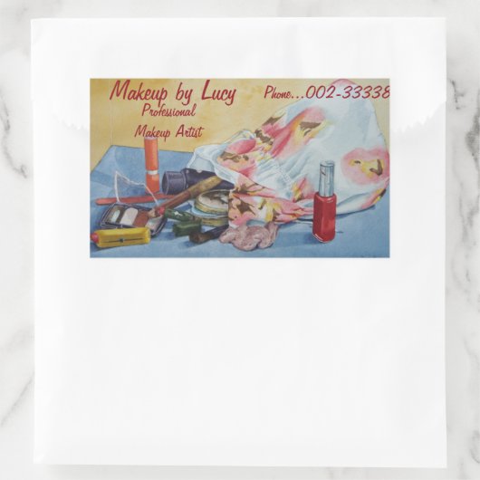 オリジナルの静止寿命写真ヴィンテージメイクアップバッグ 長方形シール (バッグ)