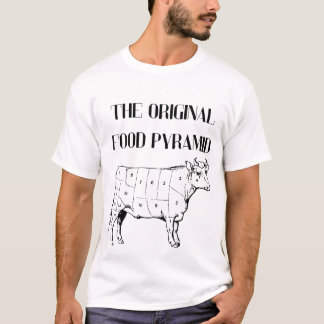 オリジナルの食生活ピラミッド Tシャツ