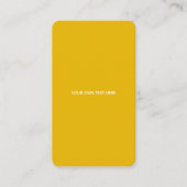 オリジナルの黄色いカスタムデザインを作成 エンクロージャーカード (正面)