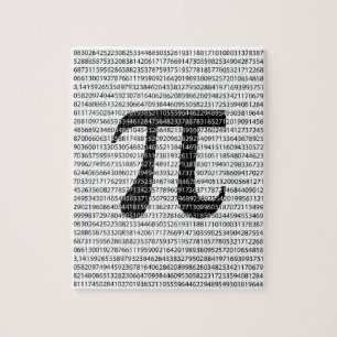 オリジナルの黒い数字のpi day数学記号 ジグソーパズル