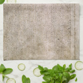 オリジナルの1215年のマグナCartaの英国図書館 キッチンタオル (折り畳み)