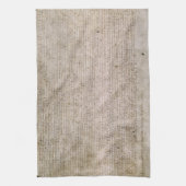 オリジナルの1215年のマグナCartaの英国図書館 キッチンタオル (縦)