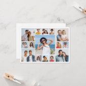 オリジナルの15枚写真コラージュを作成しよう カード (正面/裏面インサイチュ)