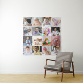 オリジナルの16枚写真コラージュをデザインしよう タペストリー (インサイチュ)