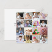 オリジナルの16枚写真コラージュを作成する シーズンカード (正面/裏面)