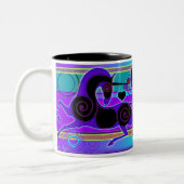 オリジナルの2014年のバレンタインデーのユニコーンMinkMug ツートーンマグカップ (左)