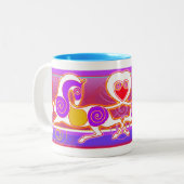 オリジナルの2014年のバレンタインデーMinkMug ツートーンマグカップ (正面左)