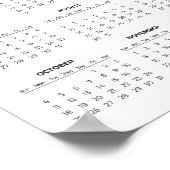 オリジナルの2026年会社カレンダーを作成 |  ポスター (角)