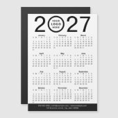 オリジナルの2027年ビジネスロゴカレンダー作成 (正面/裏面)