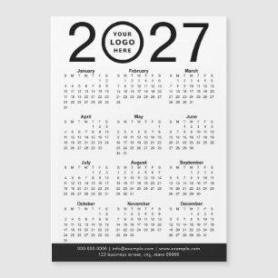オリジナルの2027年ビジネスロゴカレンダー作成