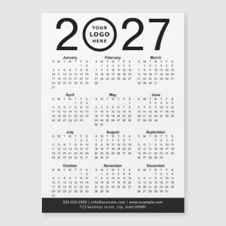 オリジナルの2027年ビジネスロゴカレンダー作成
