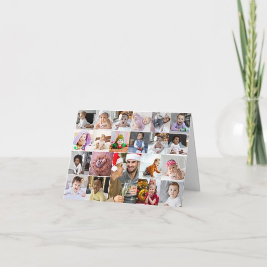 オリジナルの21枚写真コラージュをデザインしよう シーズンカード (正面)