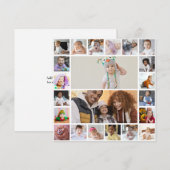 オリジナルの22枚写真コラージュをデザインしよう シーズンカード (正面/裏面)