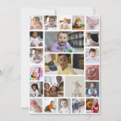 オリジナルの22枚写真コラージュ額装アートをデザインしよう ノートカード (正面)