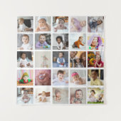 オリジナルの25枚写真コラージュをデザインしよう タペストリー (正面)