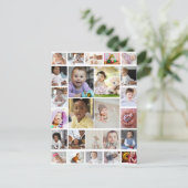 オリジナルの25枚写真コラージュポスターをデザインしよう ポストカード (スタンド正面)