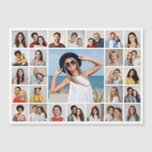 オリジナルの27枚の写真コラージュマグネットカードを作成する (正面)
