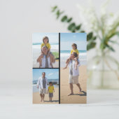 オリジナルの3枚の写真コラージュ ポストカード (スタンド正面)