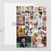 オリジナルの35枚写真コラージュをデザインしよう ノートカード (正面/裏面)