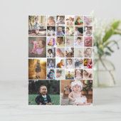 オリジナルの35枚写真コラージュをデザイン シーズンカード (スタンド正面)