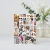 オリジナルの35枚写真コラージュポスターをデザインしよう ポストカード (スタンド正面)
