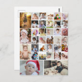 オリジナルの35枚写真コラージュポスターをデザインしよう ポストカード (正面/裏面)