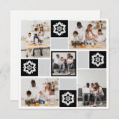 オリジナルの5枚の花のフォトコラージュをデザインしよう シーズンカード (正面/裏面)