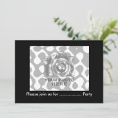 オリジナルの5"x7" インビテーションを水平4で作成 招待状 (スタンド正面)