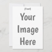 オリジナルの5"x7" ウェディングカスタムイメージを作成 招待状 (正面)