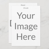 オリジナルの5" x 7" マットフロントとバックを作成 招待状 (正面/裏面)