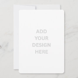 オリジナルの5" x 7"ラウンド招待状を作成 招待状