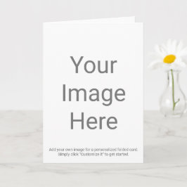 オリジナルの5" x 7"折りたたみグリーティングカードを作成 カード