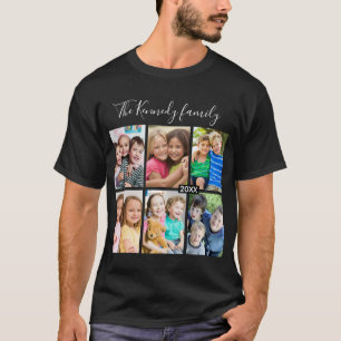 オリジナルの6枚写真コラージュ家族旅行 Tシャツ