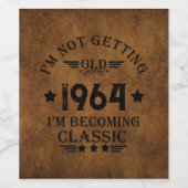 オリジナルの60歳の誕生日パーティーのお祝い ワインラベル (シングルラベル)