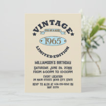 オリジナルの60歳の誕生日パーティーのデザイン