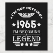 オリジナルの60歳の誕生日プレゼント60周年記念ギフト ワインラベル (シングルラベル)