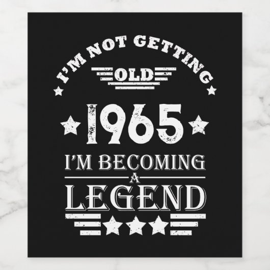 オリジナルの60歳の誕生日プレゼント60種類 ワインラベル (シングルラベル)