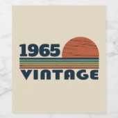 オリジナルの60歳 ヴィンテージ 60歳の誕生日パーティー ワインラベル (シングルラベル)