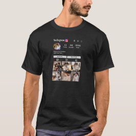 オリジナルの7枚フォトコラージュをデザイン Tシャツ
