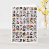 オリジナルの70枚写真コラージュを作成 カード (黄色い花)