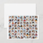 オリジナルの80枚写真コラージュを作成する ノートカード (正面/裏面)
