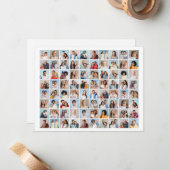 オリジナルの80枚写真コラージュを作成 ノートカード (正面/裏面インサイチュ)