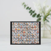 オリジナルの80枚写真コラージュを作成 ポストカード (スタンド正面)