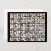 オリジナルの80枚写真コラージュを作成 ポストカード (正面/裏面)