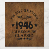 オリジナルの80歳の誕生日パーティー ワインラベル (シングルラベル)