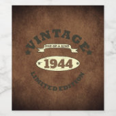 オリジナルの80歳の誕生日パーティー ワインラベル (シングルラベル)