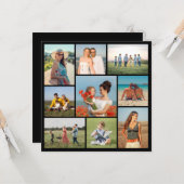 オリジナルの9枚の写真コラージュグリーティングカードを作成しよう カード (正面/裏面インサイチュ)