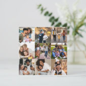 オリジナルの9枚写真コラージュをデザインしよう カード (スタンド正面)