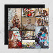 オリジナルの9枚写真コラージュをデザインしよう シーズンカード (正面/裏面)