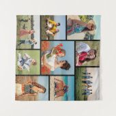 オリジナルの9枚写真コラージュを作成 タペストリー (正面(横))